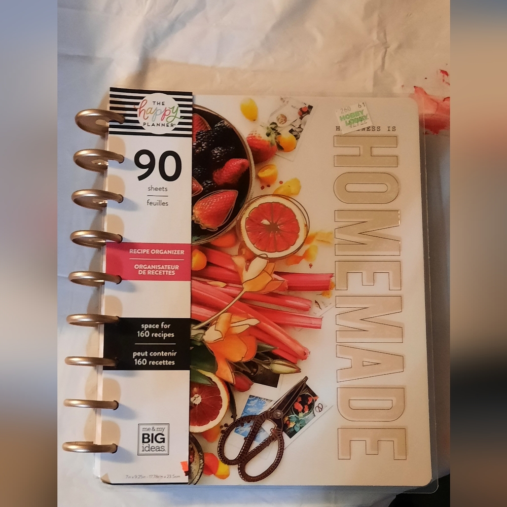 Happy Planner classic recipe planner